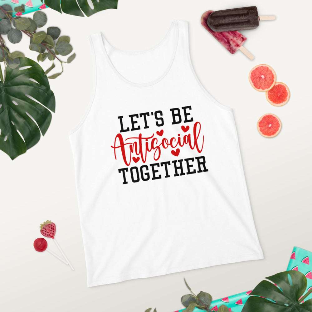 LETS BE ANTISOCIAL TOGETHER- Unisex Tank Top