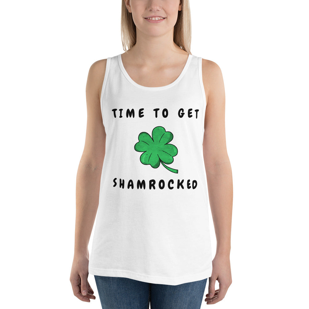 TIME TO GET SHAMROCKED- Unisex Tank Top