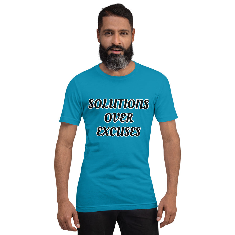SOLUTIONS OVER EXCUSES- Short-Sleeve Unisex T-Shirt
