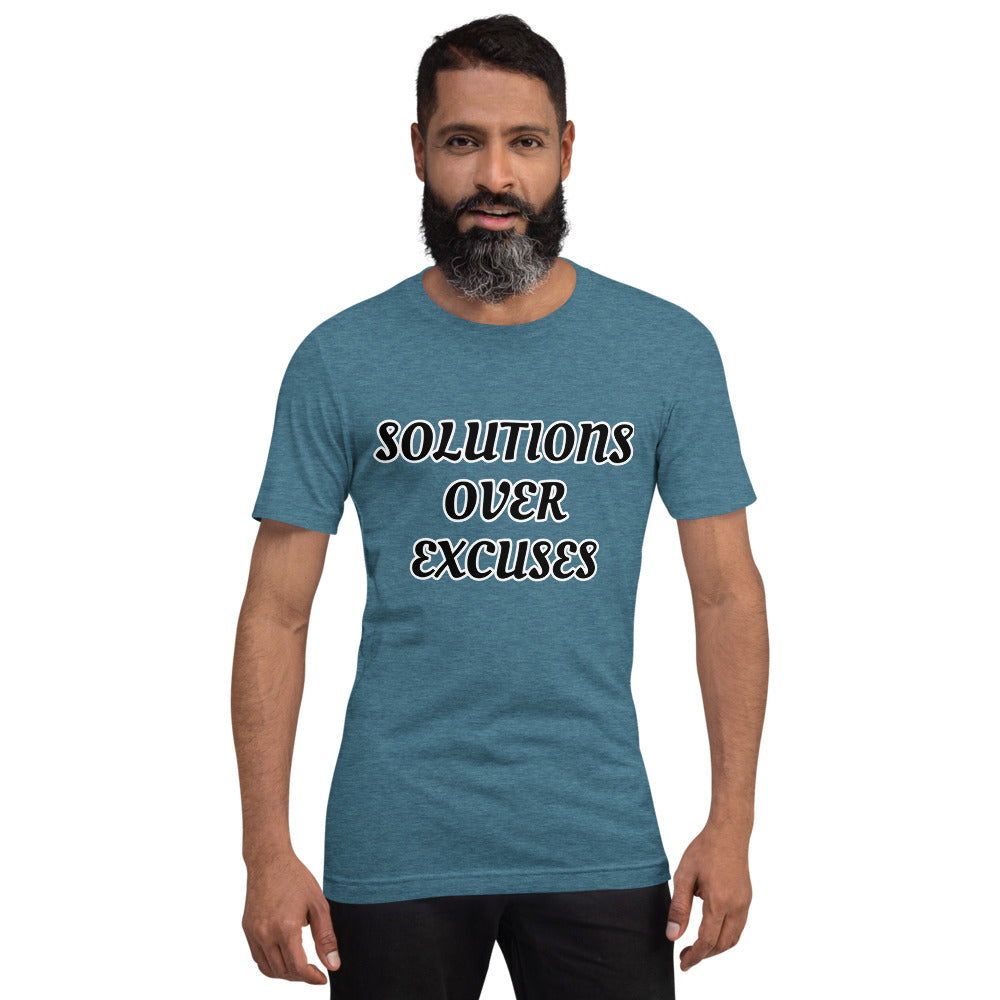 SOLUTIONS OVER EXCUSES- Short-Sleeve Unisex T-Shirt