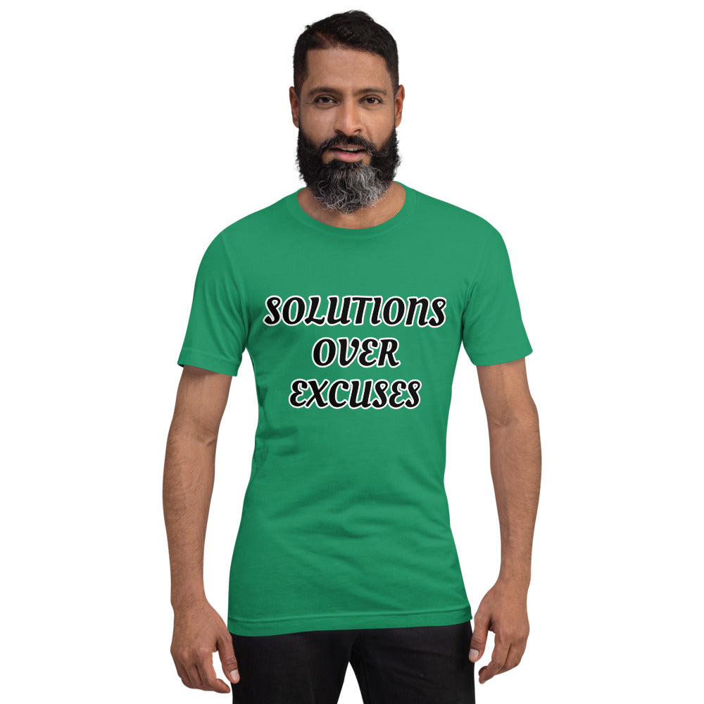 SOLUTIONS OVER EXCUSES- Short-Sleeve Unisex T-Shirt
