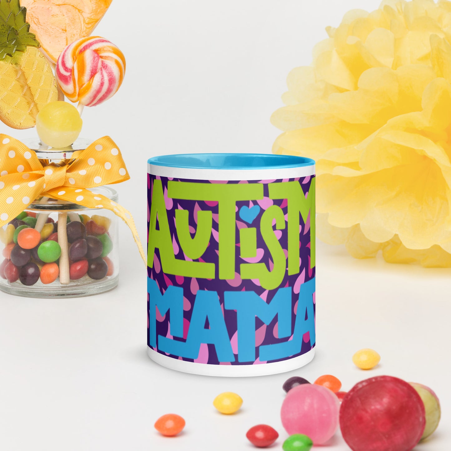 AUTISM MAMA- Mug with Color Inside