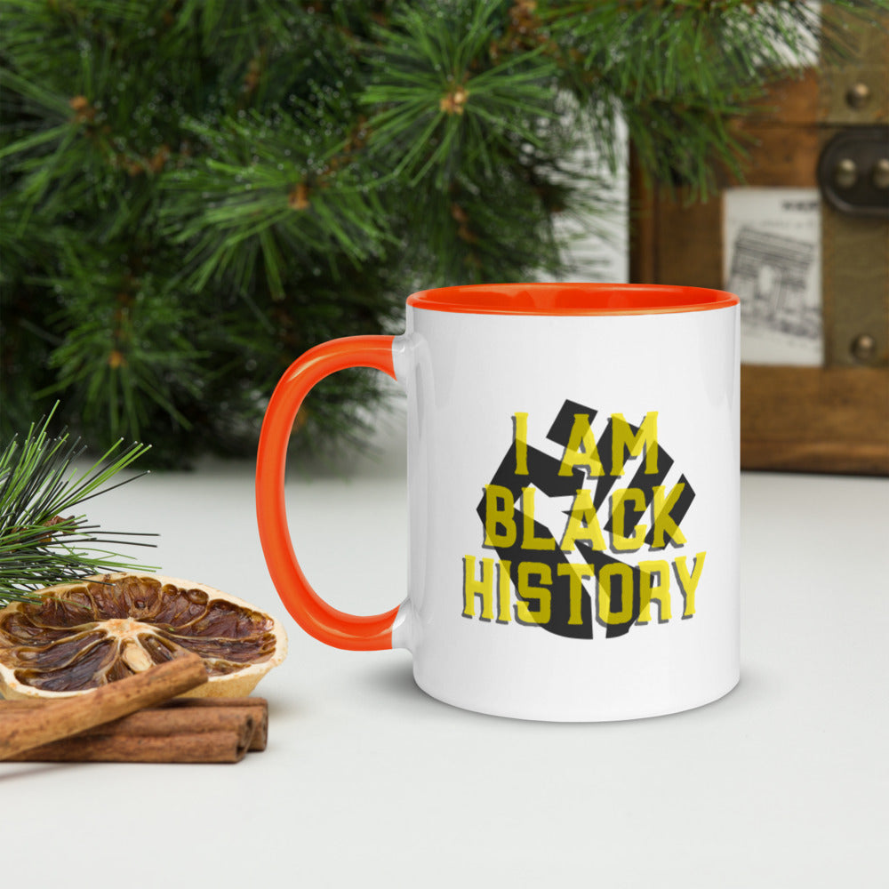 I AM BLACK HISTORY- Mug with Color Inside