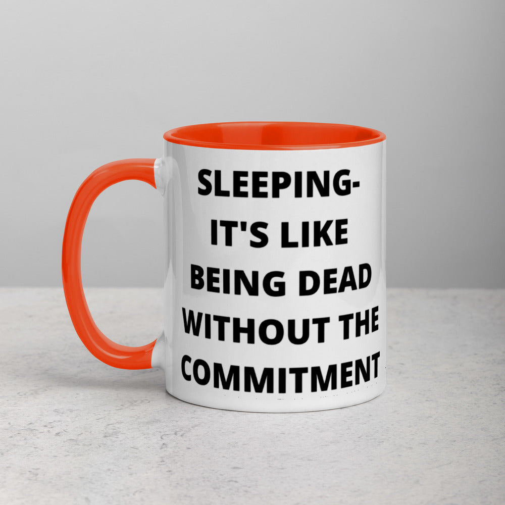 SLEEPING DEFINITION- Mug with Color Inside