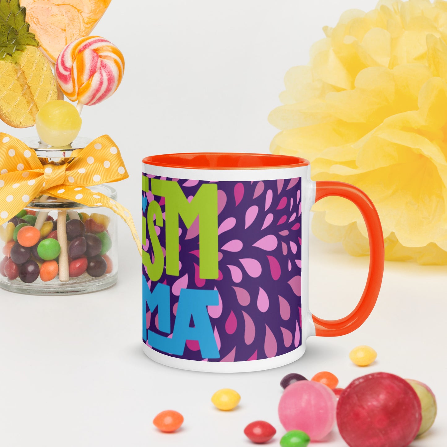AUTISM MAMA- Mug with Color Inside