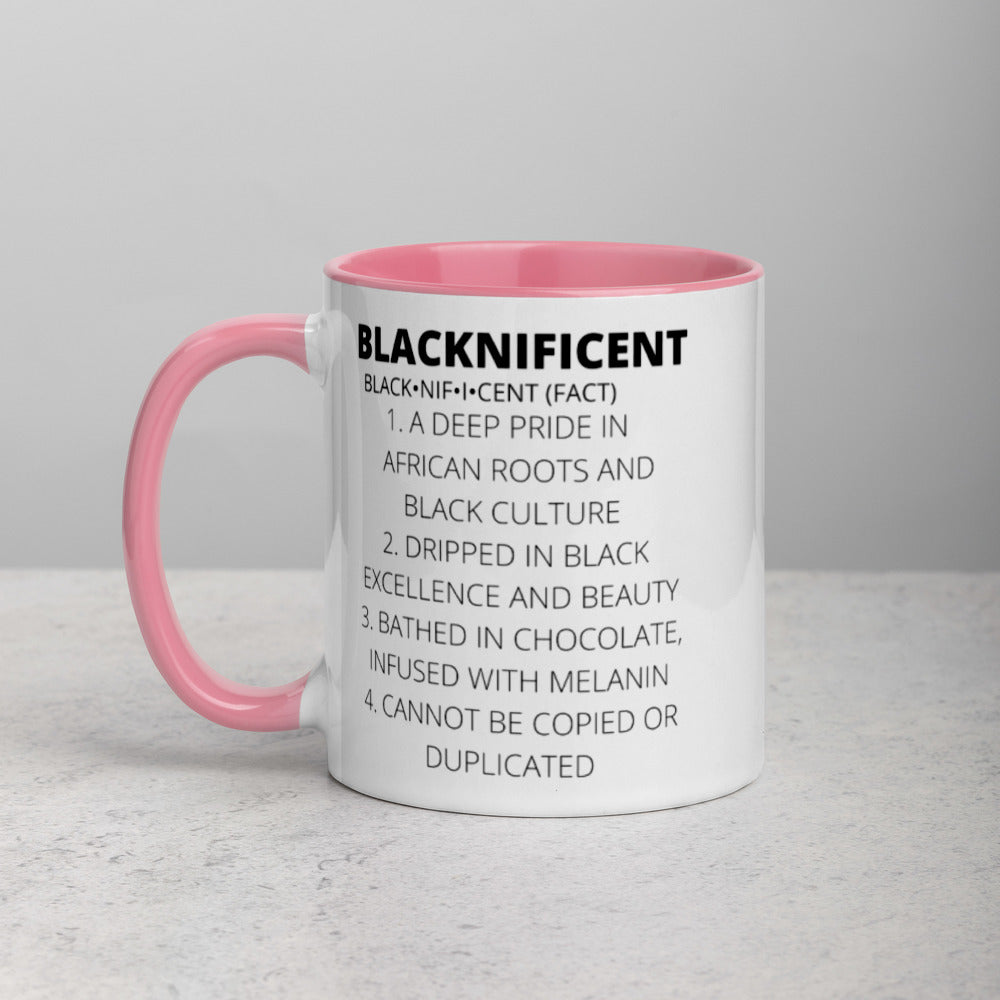 BLACKNIFICENT- Mug with Color Inside