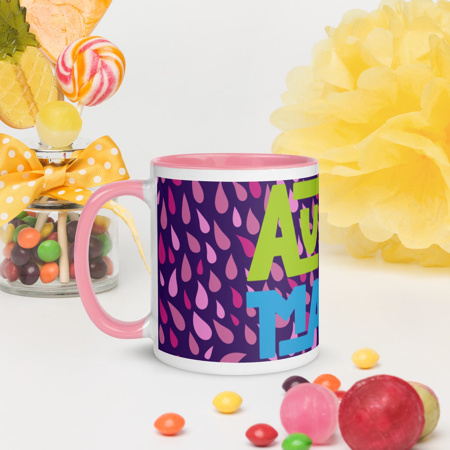 AUTISM MAMA- Mug with Color Inside
