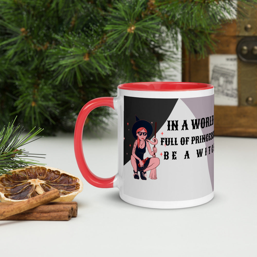 BE A WITCH- Mug with Color Inside
