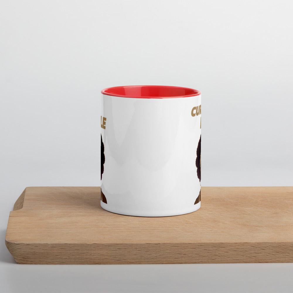 CURLS RULE- Mug with Color Inside