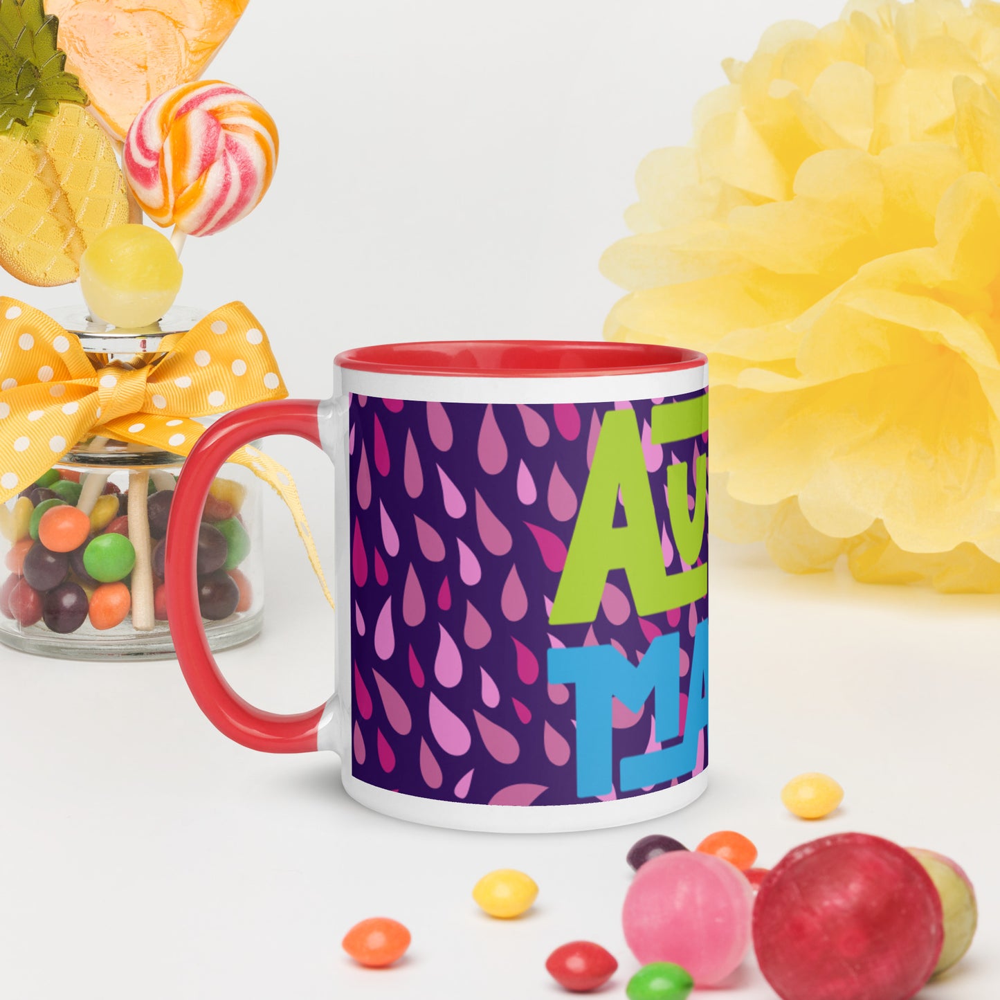 AUTISM MAMA- Mug with Color Inside