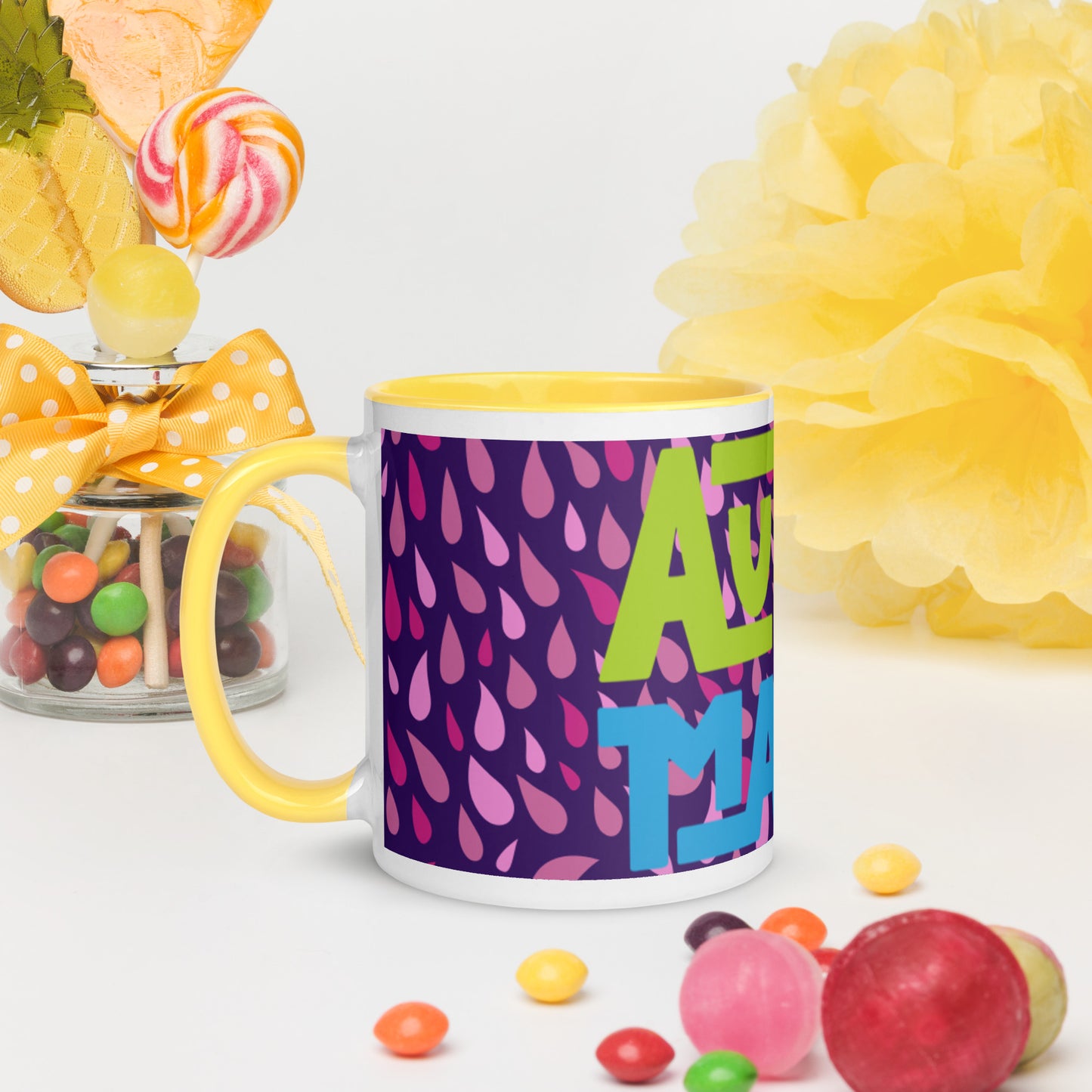 AUTISM MAMA- Mug with Color Inside