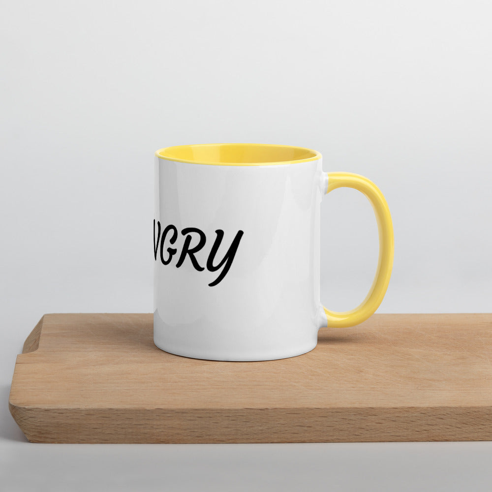 HORNGRY (HORNY AND HUNGRY)- Mug with Color Inside