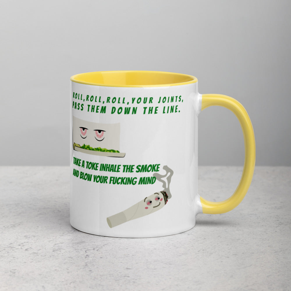 ROLL YOUR JOINT- Mug with Color Inside