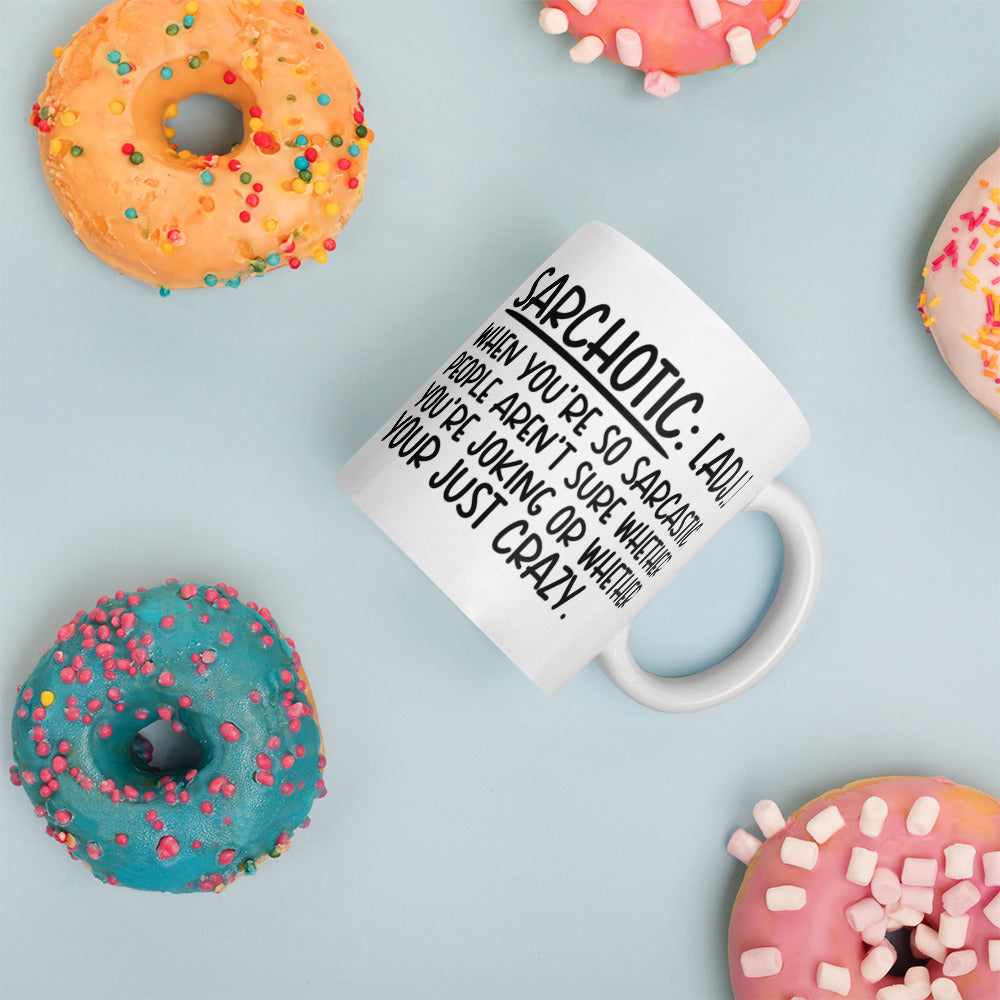 SARCHOTIC- White glossy mug
