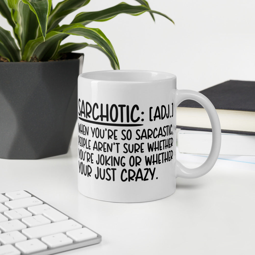 SARCHOTIC- White glossy mug