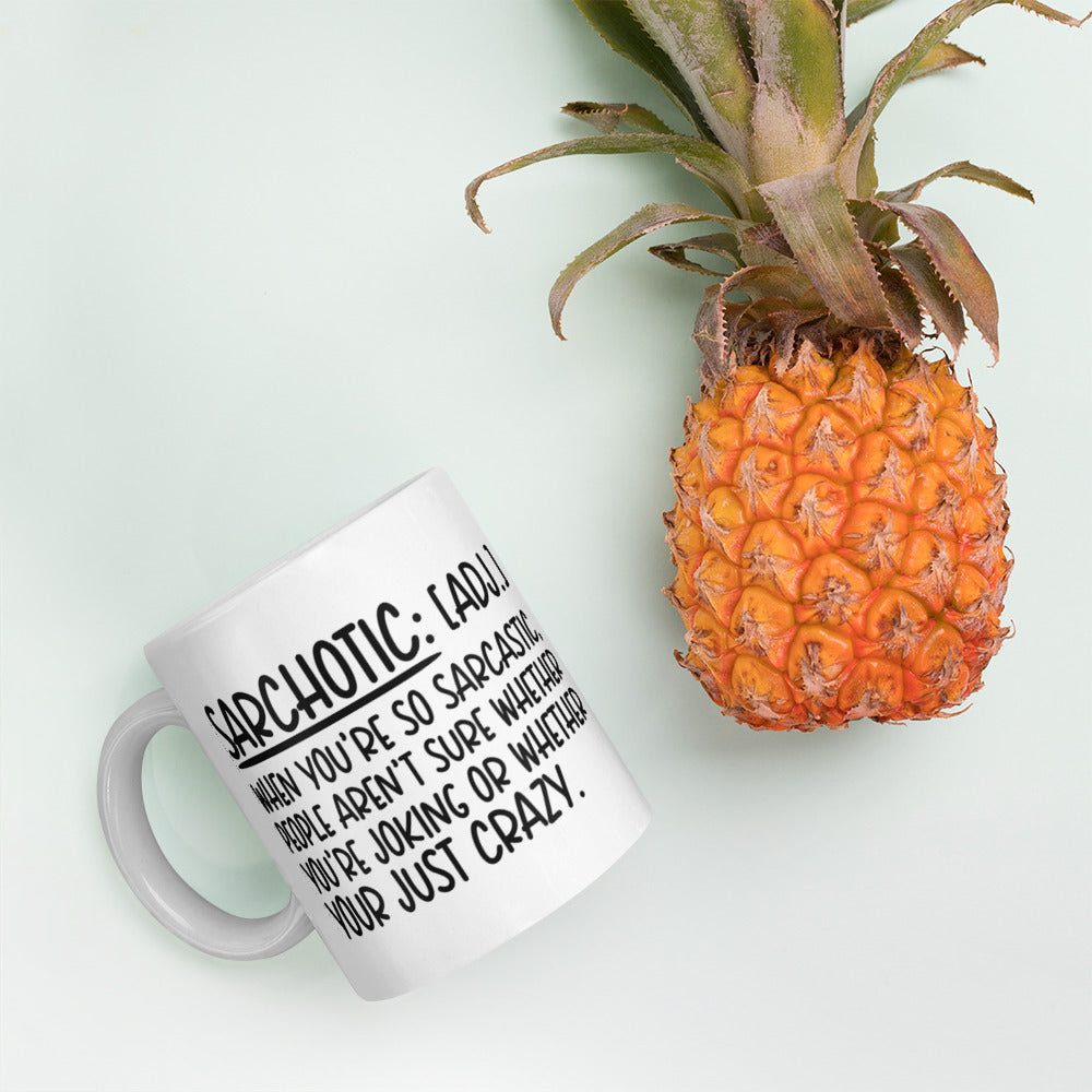 SARCHOTIC- White glossy mug