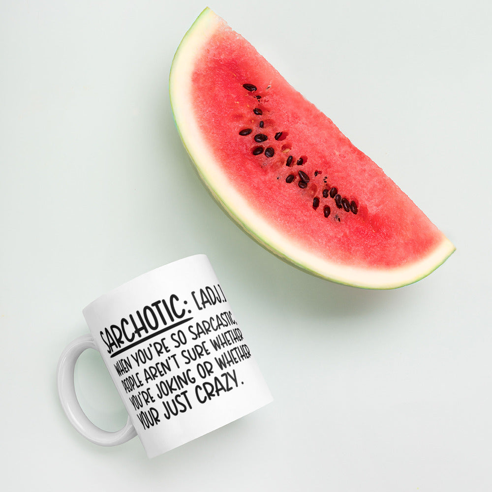SARCHOTIC- White glossy mug