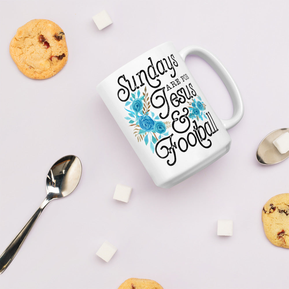 SUNDAYS ARE FOR JESUS AND FOOTBALL- Mug