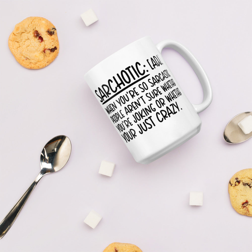 SARCHOTIC- White glossy mug