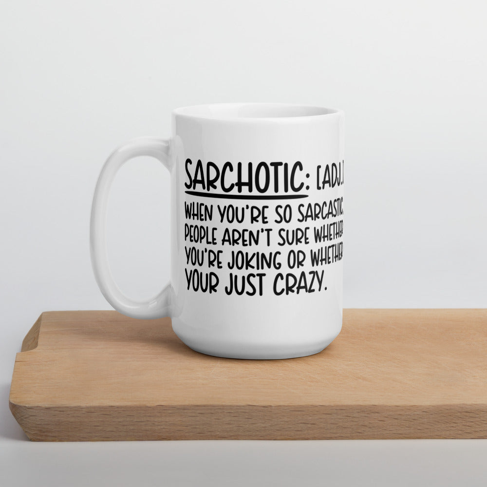SARCHOTIC- White glossy mug