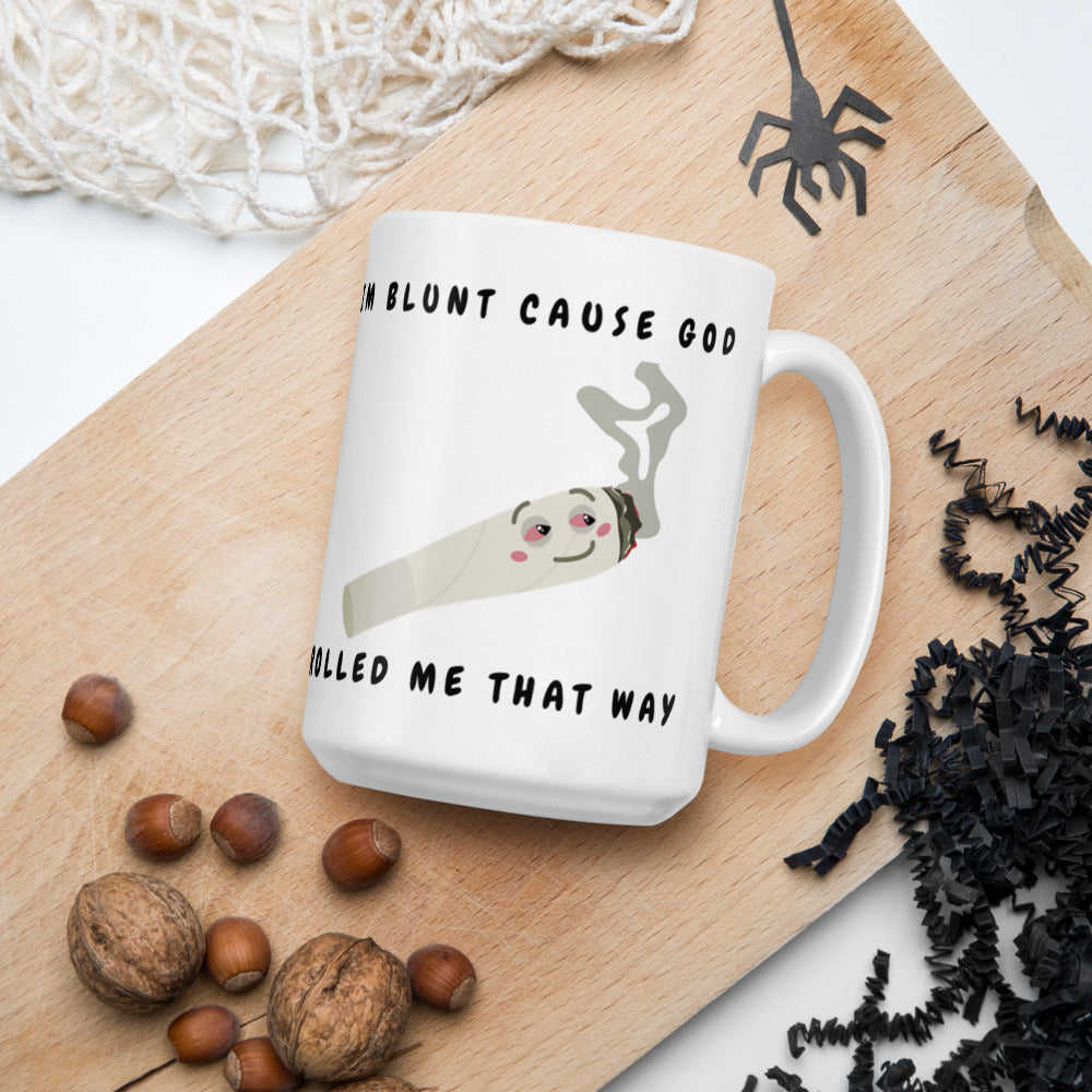 I'M BLUNT- White glossy mug