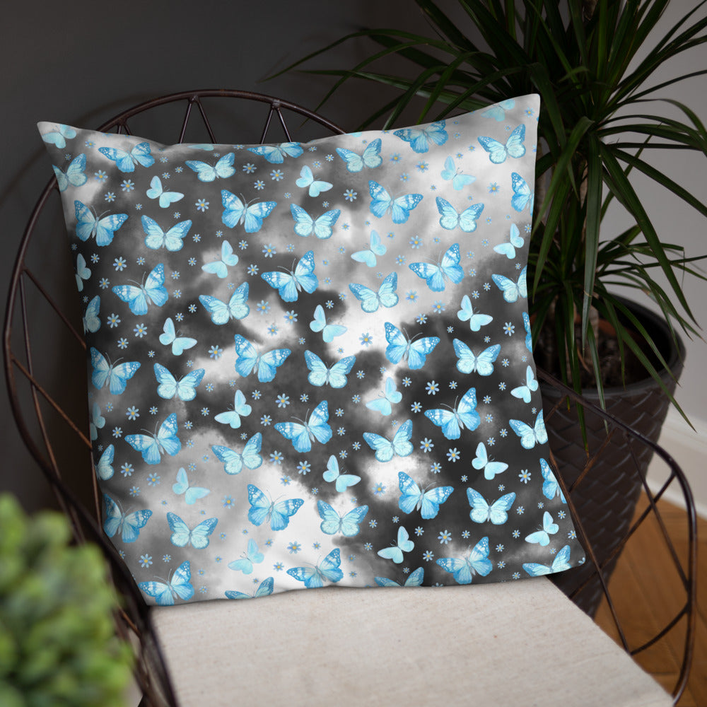 BLUE BUTTERFLIES- Basic Pillow