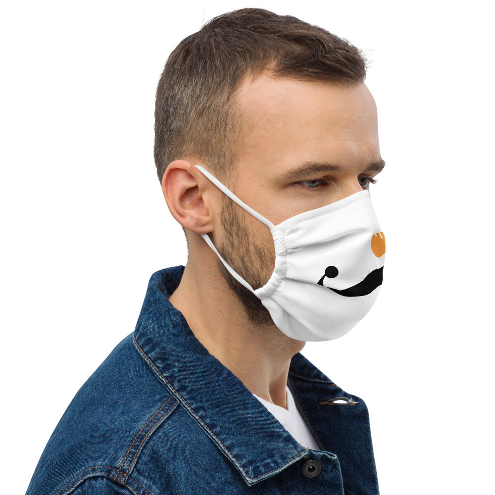 SNOWMAN MUSTACHE- Premium face mask