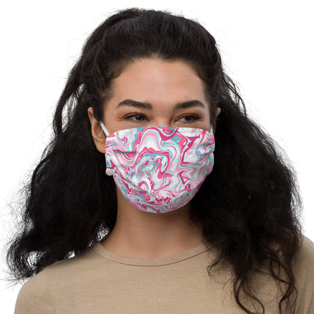 PINK MARBLE- Premium face mask