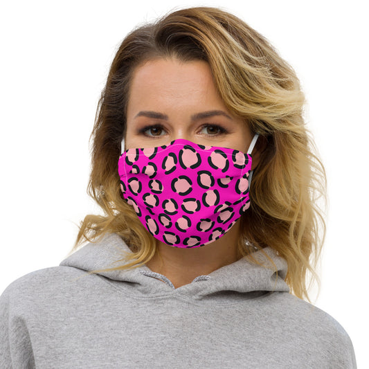 PINK LEOPARD- Premium face mask
