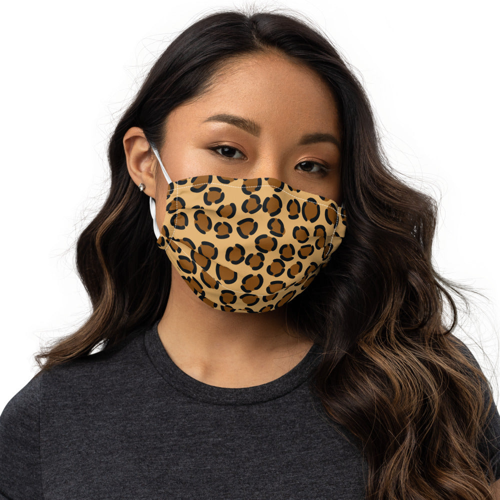 TAN LEOPARD- Premium face mask