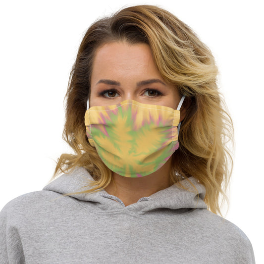 TYE DYE MARIJUANA LEAF- Premium face mask