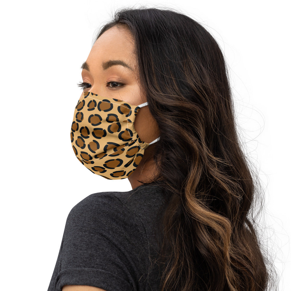 TAN LEOPARD- Premium face mask