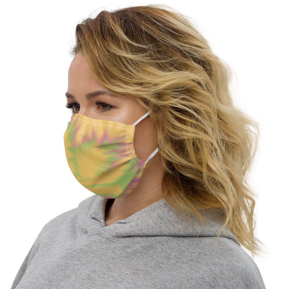 TYE DYE MARIJUANA LEAF- Premium face mask