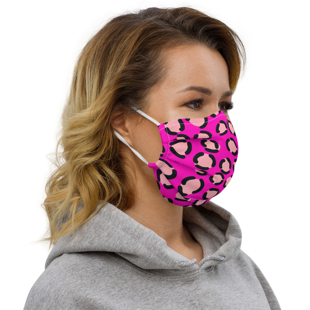 PINK LEOPARD- Premium face mask