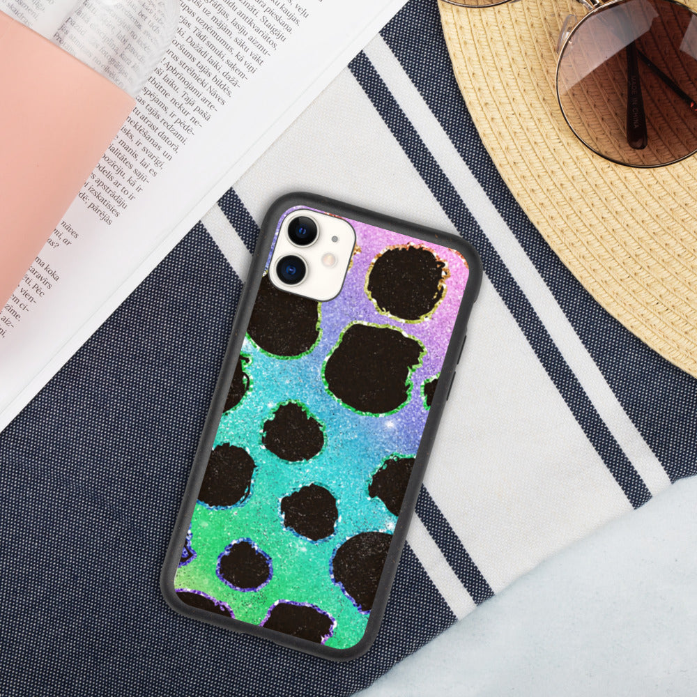 RAINBOW LOEPARD- Biodegradable phone case