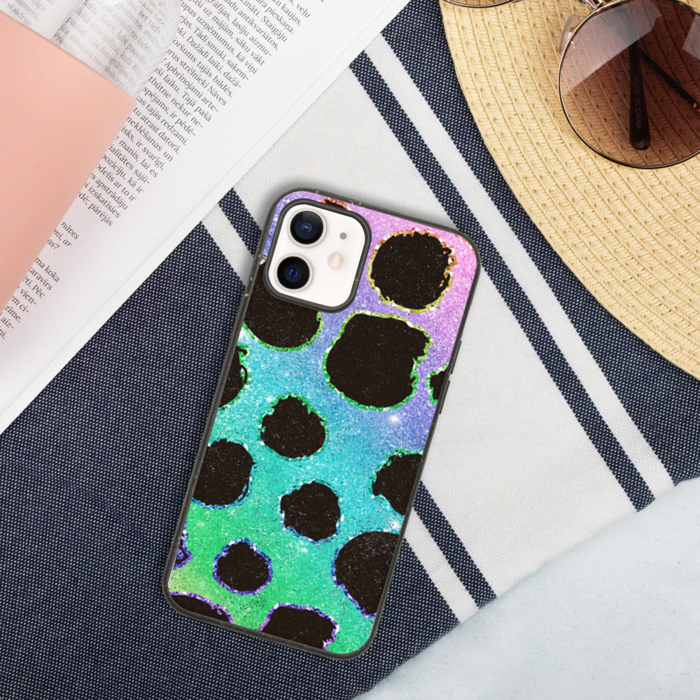 RAINBOW LOEPARD- Biodegradable phone case