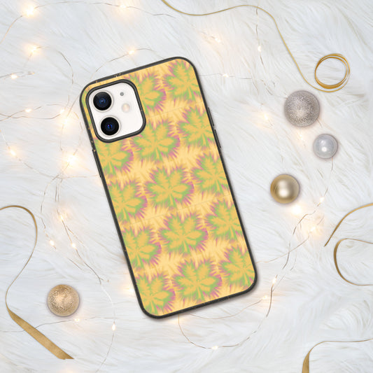 TYE DYE MARIJUANA LEAF- Biodegradable phone case