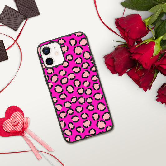 PINK LEOPARD- Biodegradable phone case