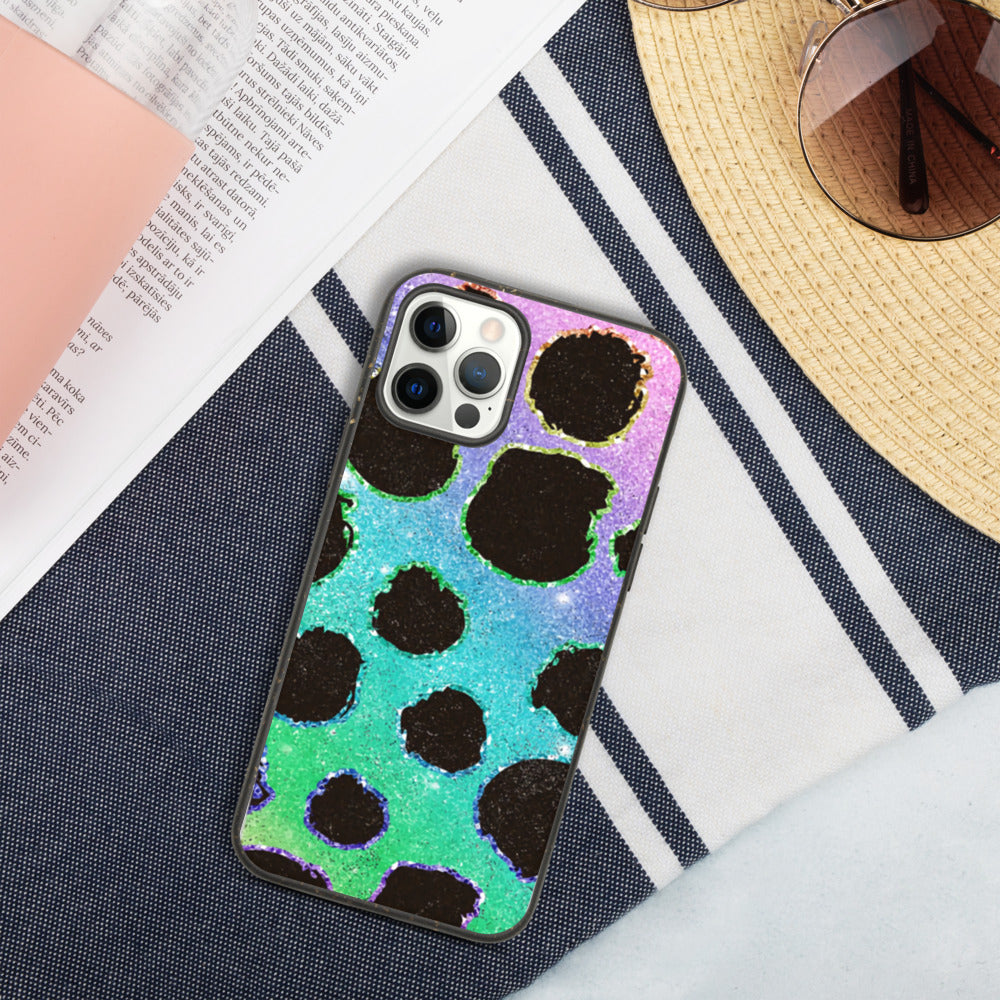 RAINBOW LOEPARD- Biodegradable phone case
