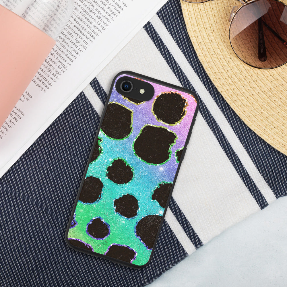 RAINBOW LOEPARD- Biodegradable phone case