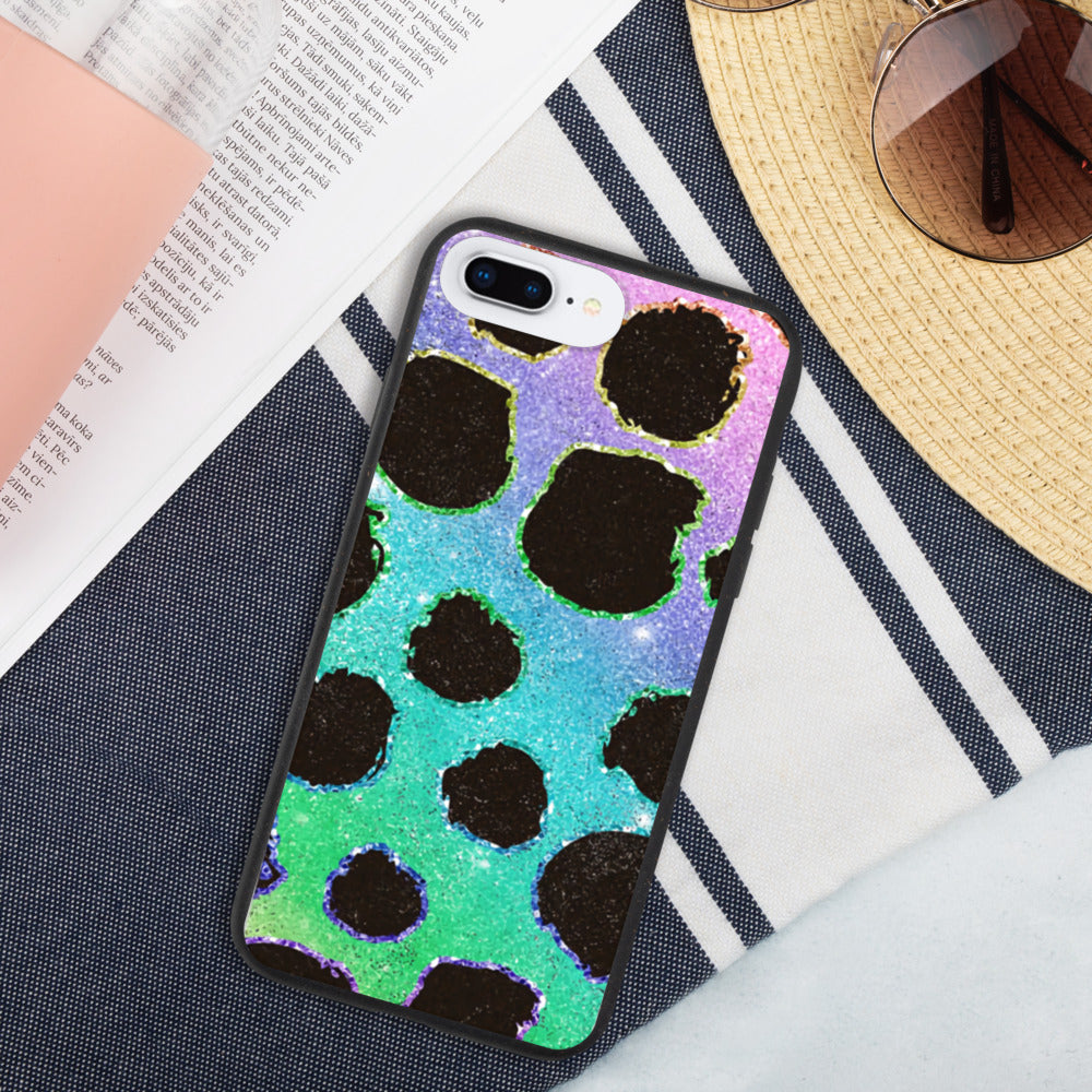 RAINBOW LOEPARD- Biodegradable phone case