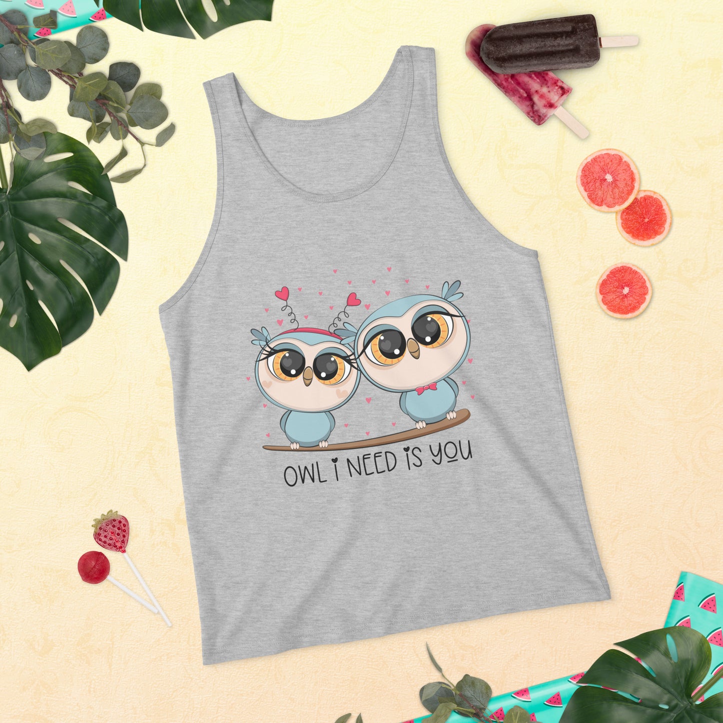 OWL I NEED IS YOU- Unisex Tank Top