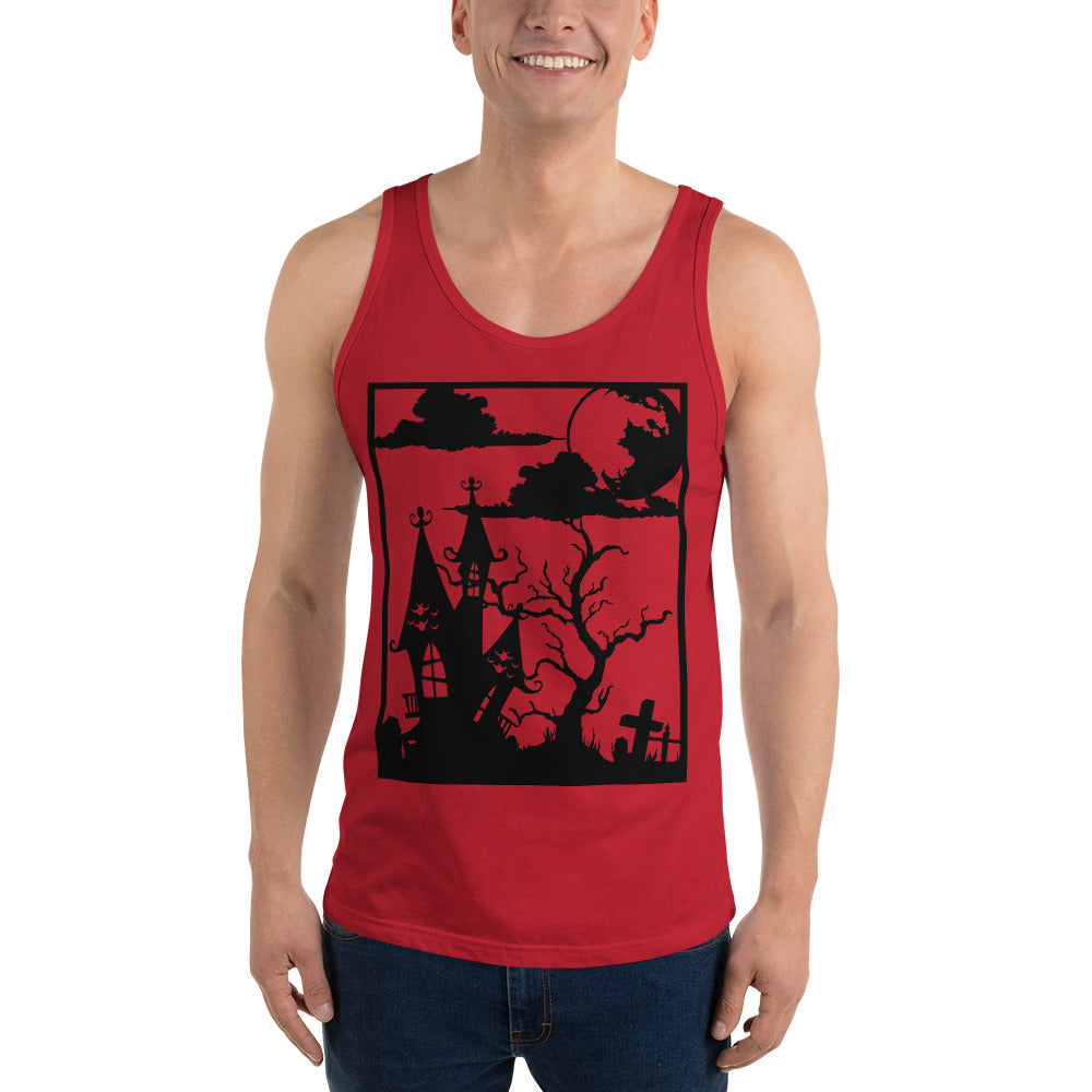 HAUNTED HOUSE- Unisex Tank Top