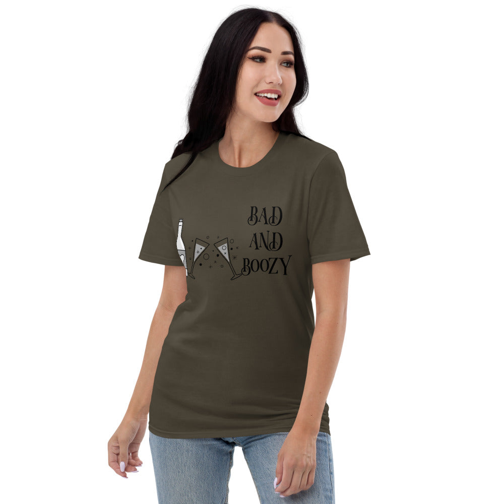 BAD AND BOOZY- Unisex Short-Sleeve T-Shirt