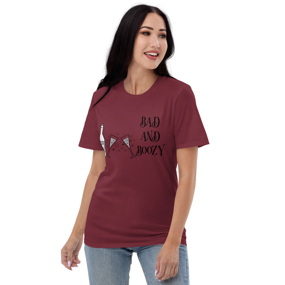 BAD AND BOOZY- Unisex Short-Sleeve T-Shirt