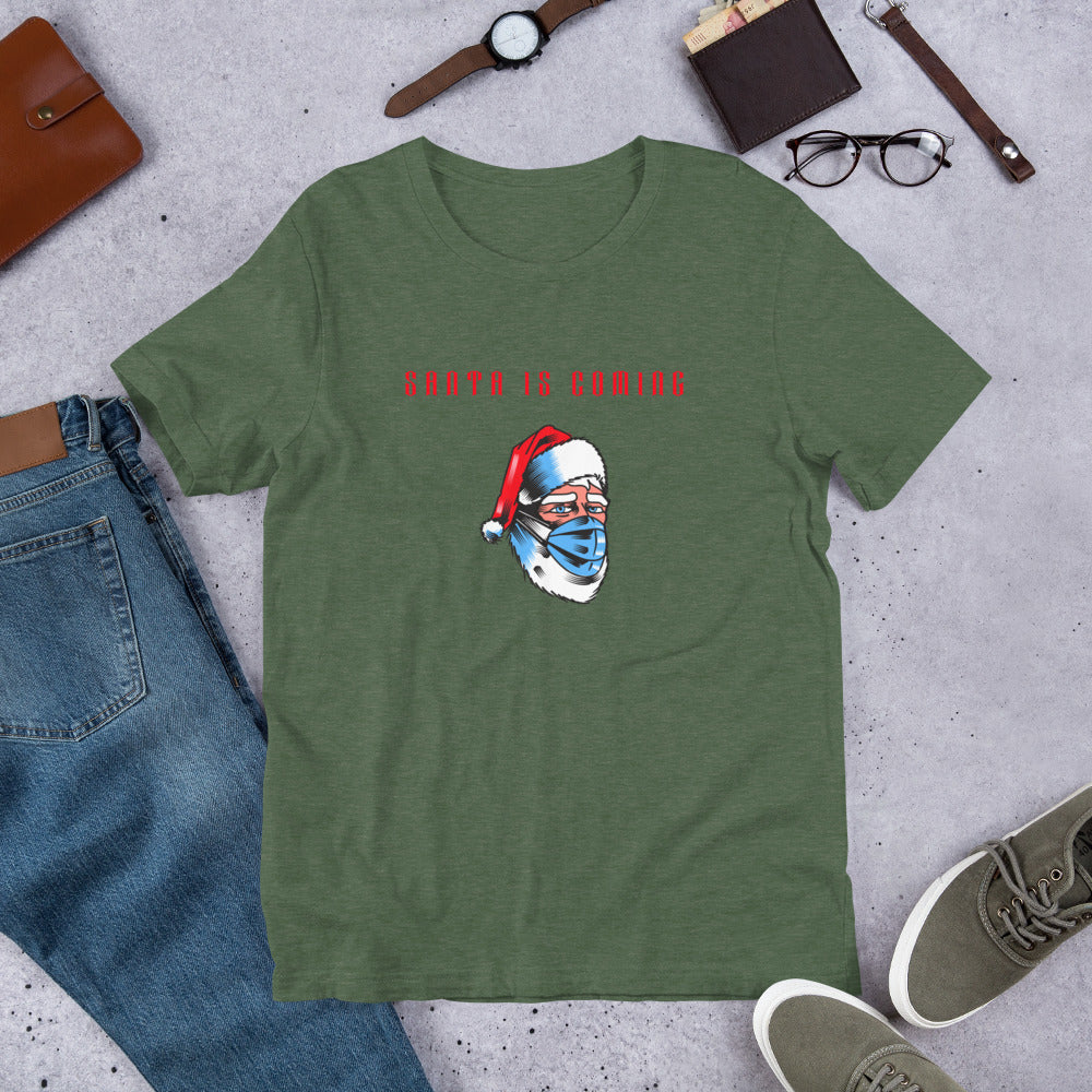 SANTA IS COMING- Short-Sleeve Unisex T-Shirt