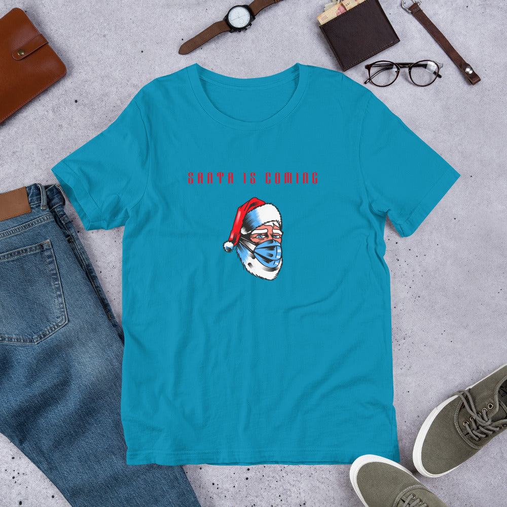 SANTA IS COMING- Short-Sleeve Unisex T-Shirt