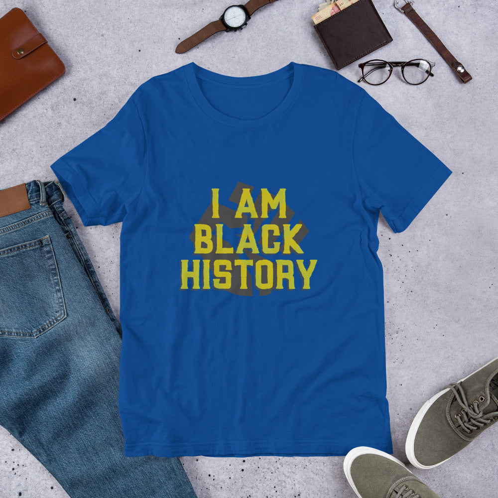 I AM BLACK HISTORY- Short-Sleeve Unisex T-Shirt