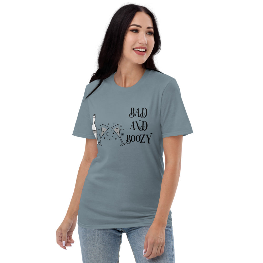 BAD AND BOOZY- Unisex Short-Sleeve T-Shirt