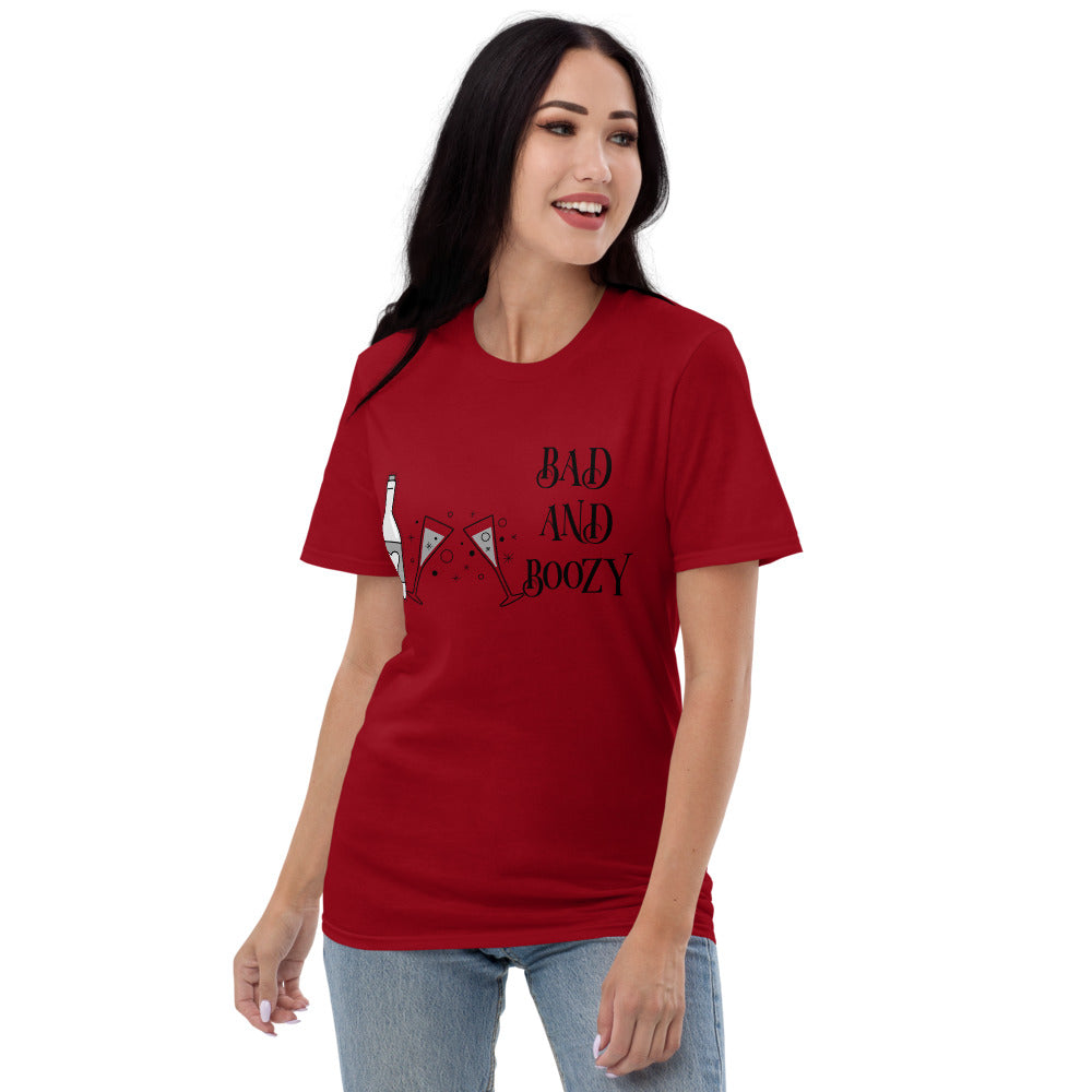 BAD AND BOOZY- Unisex Short-Sleeve T-Shirt